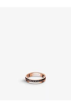 Boucheron Mens Quatre Classique 18ct Pink-Gold Wedding Band 47mm