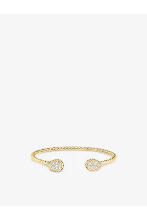 Boucheron Serpent BohÈMe Diamants S 18ct -Gold and 0.64ct Round Diamond Bangle 15cm