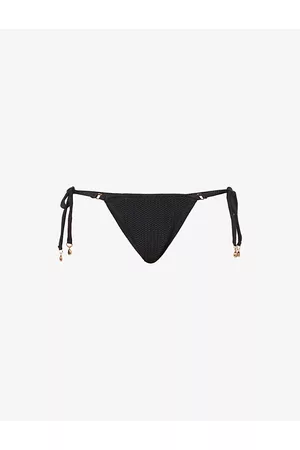 Seafolly Womens Sea Dive Textured Mid-Rise Bikini Bottoms 6