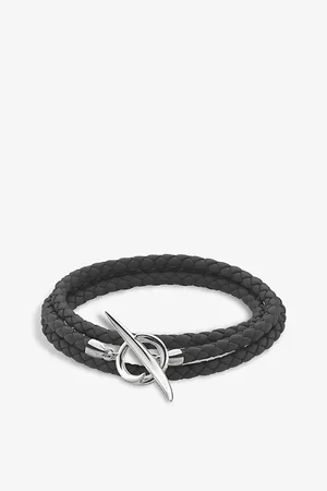 SHAUN LEANE Womens Quill and Leather Bracelet L