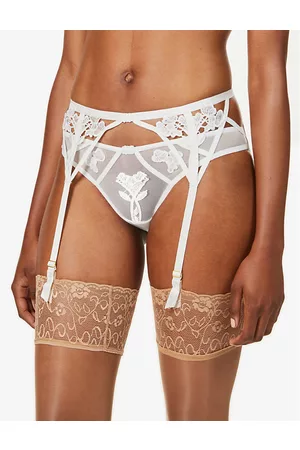 BlueBella Womens Nova Stretch-Lace Suspender Belt 16