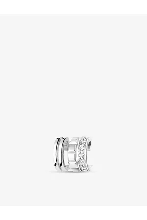 Boucheron Quatre Radiant Edition 18ct White-Gold and 0.14ct Brilliant-Cut Diamond Single Ear Cuff