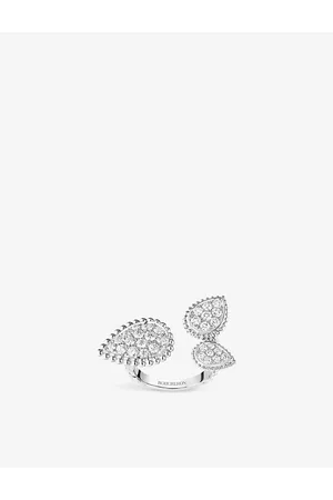 Boucheron Serpent Bohème 18ct -Gold and 1.13ct Diamond Ring 51mm