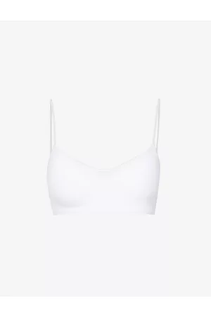 Hanro Womens Touch Feeling Cropped Stretch-Jersey Bra S