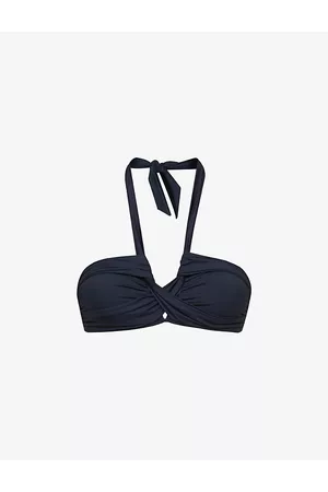 Seafolly Womens Collective Twist-Detail Halterneck Nylon-Blend Bikini Top 6