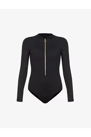 Seafolly Womens Collective Long-Sleeve Stretch-Recycled Nylon Swimsuit 8