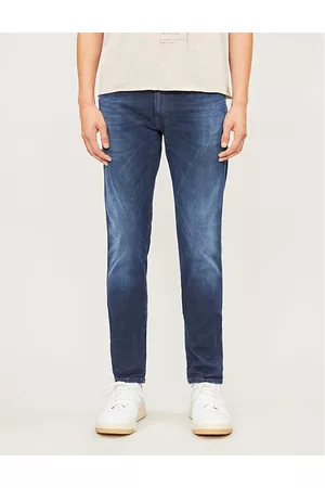 Replay Mens Anbass Hyperflex Clouds Slim Stretch-Denim Jeans 38/34
