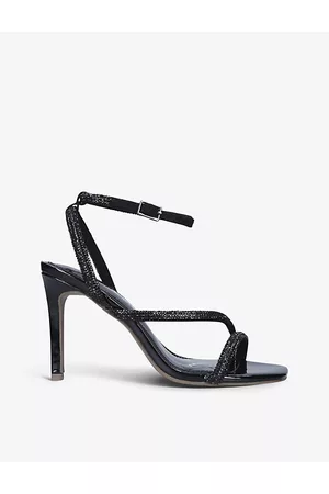 Carvela Womens Paparazzi Heeled Rhinestone-Encrusted Sandals Eur 37 / 4 Uk Women
