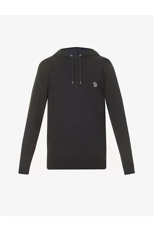Paul Smith Mens Zebra-Embroidered Cotton Hoody L