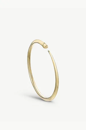 SHAUN LEANE Womens Tusk Sabre Yellow Gold-Plated Vermeil Silver Bangle