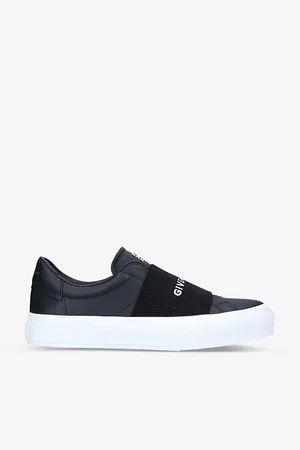 Givenchy Mens City Court Logo-Embroidered Leather Low-Top Trainers Eur 40 / 6 Uk Men