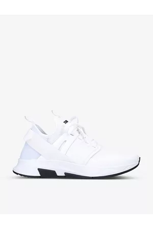Tom Ford Mens Jago Shell and Mesh Low-Top Trainers Eur 40 / 6 Uk Men
