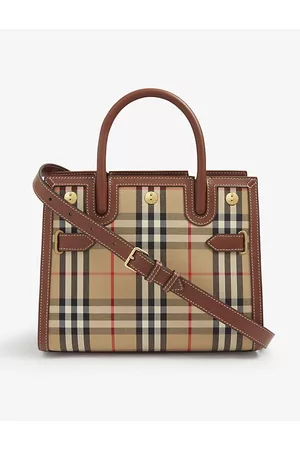 Burberry Bags - Baby Banner Canvas Top-handle bag