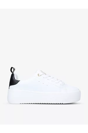 Kurt Geiger Womens Lighter Platform Faux-Leather Trainers Eur 36 / 3 Uk Women
