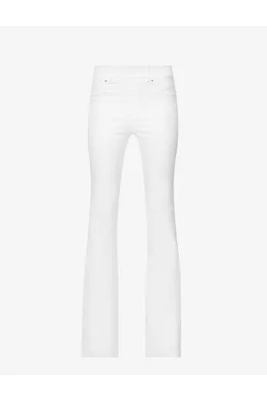 Spanx Womens Skinny Flare High-Rise Stretch-Denim Jeans Xs