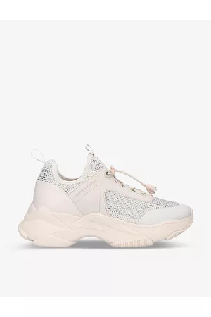 Kurt Geiger Womens Leighton Gem Chunky-Soled Crystal-Embellished Textile Trainers Eur 36 / 3 Uk Women