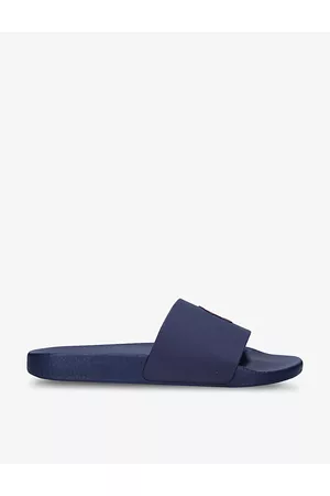 Ralph Lauren Women Sandals - Logo-print rubber pool sliders