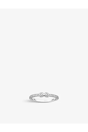 Thomas Sabo Womens Infinity Sterling-Silver and Zirconia Ring 56mm