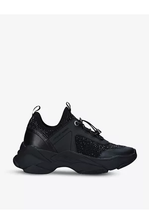 Kurt Geiger Womens Leighton Gem Chunky-Soled Crystal-Embellished Rubber Trainers Eur 36 / 3 Uk Women