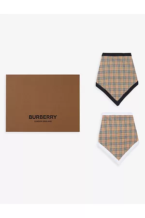 Burberry Loungewear - Camryn check-print cotton-blend two-piece bib set