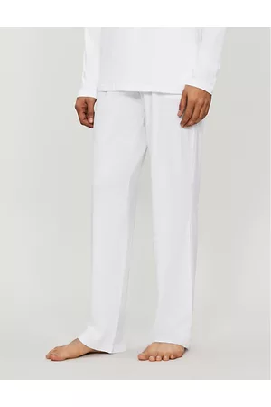 DEREK ROSE Mens Basel Stretch-Modal Trousers L