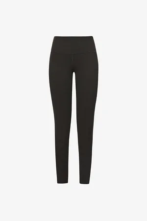 alo Womens Alosoft 7/8 High-Rise Stretch-Woven Leggings Xs