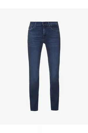 7 for all Mankind Womens Roxanne Slim-Fit Mid-Rise Stretch-Denim Jeans 23