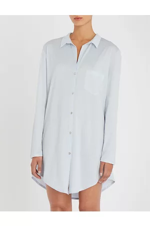 Hanro Womens Deluxe Cotton Nightshirt L