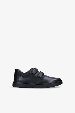 Geox Riddock Double-Strap Leather School Shoes 7-12 Years Eur 34 / 2 Uk Adult