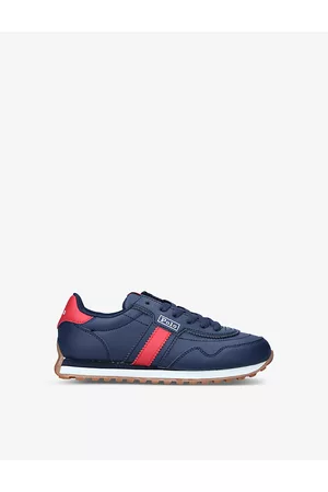 Ralph Lauren Train 89 faux-leather trainers 9-10 years