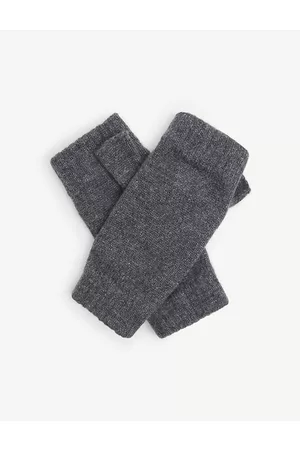 Johnstons Ribbed-cuff cashmere wrist warmers