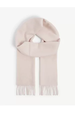 Johnstons Women Winter Scarves - Womens Fringed Cashmere Scarf