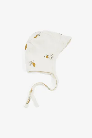 Konges Sløjd Set Of Two Cherry-Embroidered Cotton Baby Helmets 0-9 Months Newborn