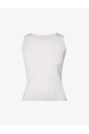 PLEATS PLEASE ISSEY MIYAKE Womens Basics Sleeveless Pleats Knitted Top 3