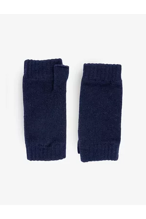 Johnstons Ribbed-cuff cashmere wrist warmers