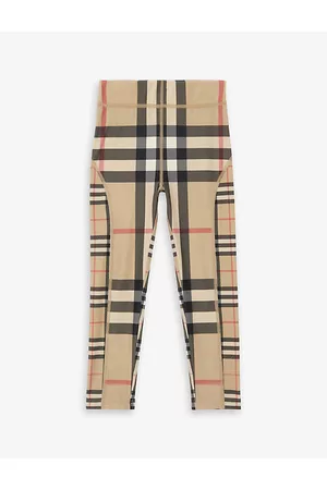 Burberry Isabella check-print stretch-woven leggings 4-14 years