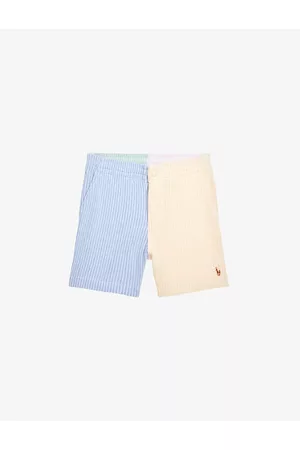 Ralph Lauren Boys Kids Striped Colour-blocked Cotton Shorts 7-14 Years XL