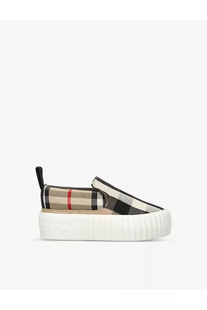 Burberry Andrew Check-print Canvas Shoes 2-4 Years 6.5