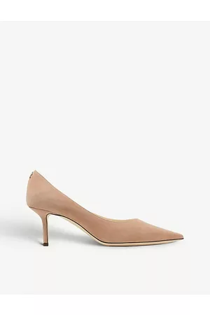 Jimmy Choo Womens Love 65 Logo-Embellished Suede Courts Eur 36 / 3 Uk Women