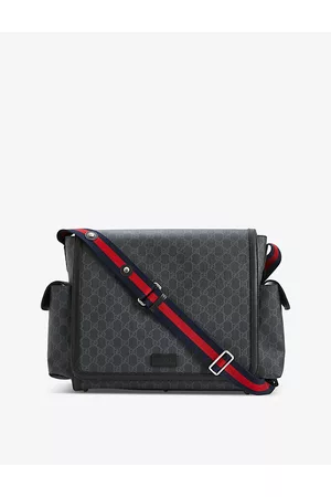 Logo-embellished leather cross-body camera bag | MILANSTYLE.COM