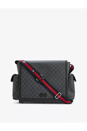 Gucci Kids GG Supreme Diaper Bag - Black