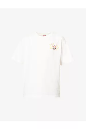 Kenzo Mens Graphic-print Oversized-fit Cotton-jersey T-shirt S