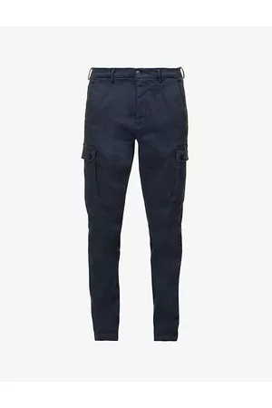 Replay Mens Jaan Hypercargo Tapered-Leg Stretch-Cotton Blend Trousers 28/32