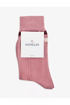 Moncler Womens Branded Cotton-blend Socks S