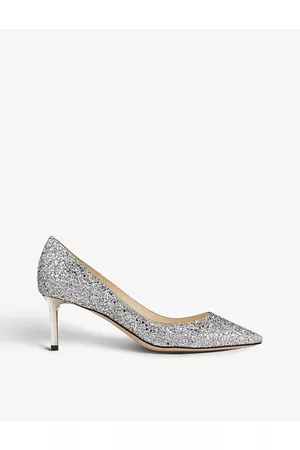 Jimmy Choo Womens Romy 60 Glittered Courts Eur 36.5 / 3.5 Uk Women