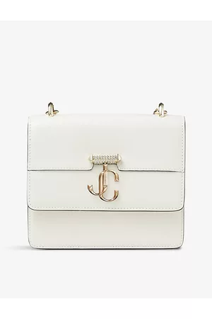 Jimmy Choo Avenue Quad Extra-Small Pearl-Embellished Strap Leather Cross-Body Bag 1Size