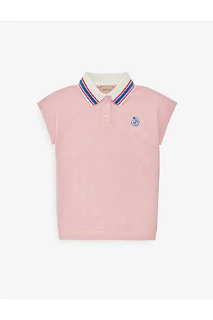 GUCCI: polo shirt for boys - Red  Gucci polo shirt 711540XJEX7 online at