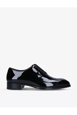 Tom Ford Mens Elkan Patent Leather Oxford Shoes 8