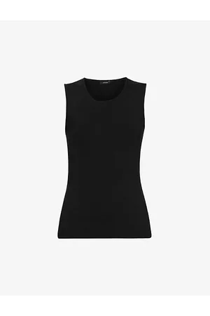 Joseph Womens Scoop-Neck Silk-Blend Tank Top L