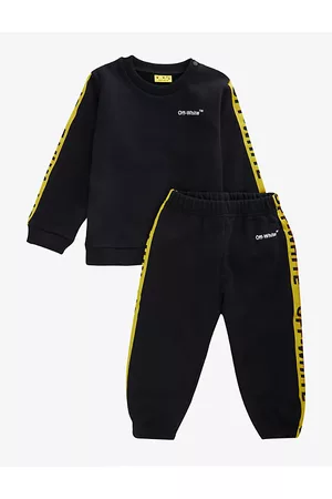 OFF-WHITE Industrial Contrast Logo Tape Cotton-jersey Tracksuit 6 months-36 Months 6-9 Months